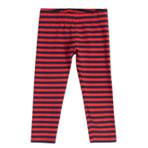 Girls red and blue lining tights