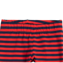 Girls red and blue lining tights