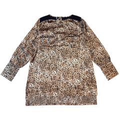 girls leopard printed kurta