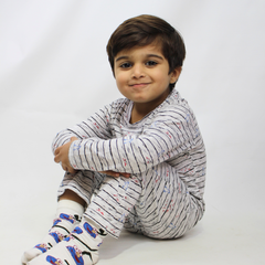 Gray full sleeves stripper tracksuit