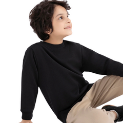 Black basic sweat shirt