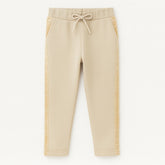Girls skin velvet stripe trouser