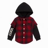 Red check hoody