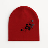 Ladies sequin work maroon cap