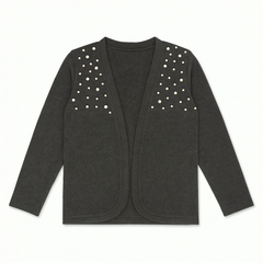 girls gray pearls shrug