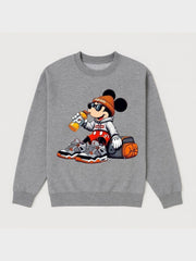 Boys Street Style Mickey Fleece Sweatshirt