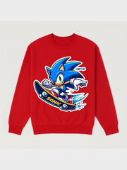 Boys Sonic Skateboard Fleece Sweatshirt