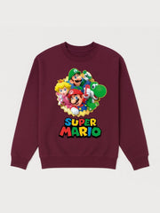 Boys Super Mario Charatcter Fleece Sweatshirt