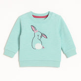 Sky blue rabbit embraided sweatshirt (Last Chance)