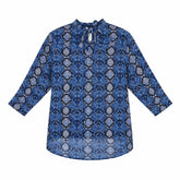 Ladies blue snake print Top (Womens)