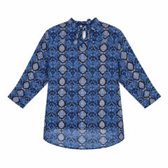 Ladies blue snake print Top (Womens)
