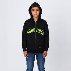 BOYS GOOD VIBES BLACK UPPER