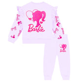 Girls purple Barbie tracksuit
