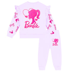 Girls purple Barbie tracksuit