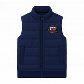 Boys blue sleeveless jacket