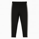 Ladies black side stripe trouser