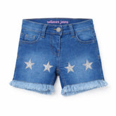 Girls star denim shorts (Last Chance)