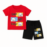 Boys red bear 2pc