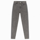 Ladies side stripe gray pant