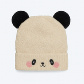 Beige cloud pompon cap