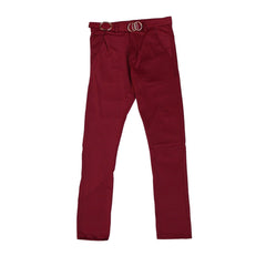 Mens maroon Stretchable pant
