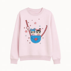 Girls pink sequince LOL Sweatshirt