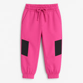 pink and black trouser