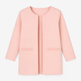 Girls pink self cardigan