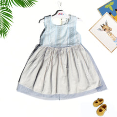 Girls light blue fancy frock