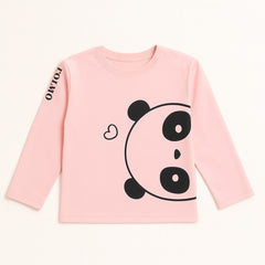 girls pink panda sweatshirt