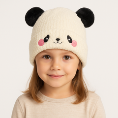 White cloud pompon cap