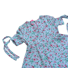Girls flower print chiffon top