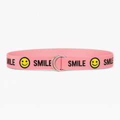 Girls pink smile belt