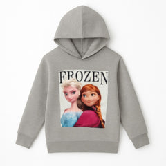 Girls gray frozen hoodie