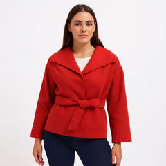 Ladies red short body coat