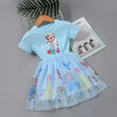 Girls frozen fancy frock