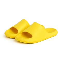 Yellow foam slippers
