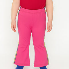 Girls Pink side strip flapper