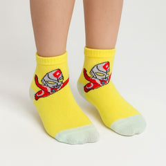 Boys yellow ironman Socks