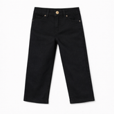 Boys Black Classic Straight Pant