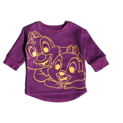 girls purple squirrels sweatshirt