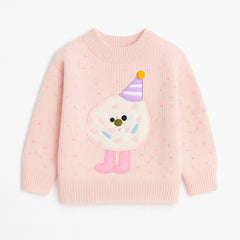 Girls cloud pink sweater