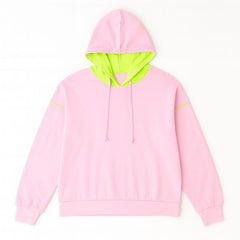Ladies pink and neon hoodie