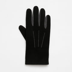 Mens black and gray gloves