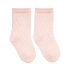 Girls pink self socks