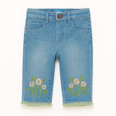 girls flower embroidery pant (Last Chance)