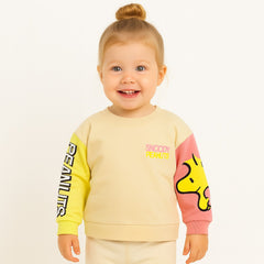 Girls yellow and pink snoopy Sweatshirt (Last Chance)