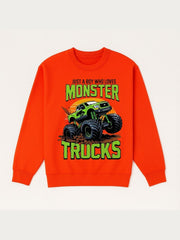 Boys Monster Trucks Fleece Sweatshirt