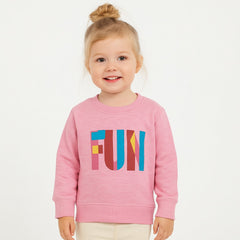 Girls pink FUN sweatshirt