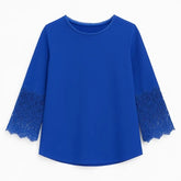 Ladies blue lace top